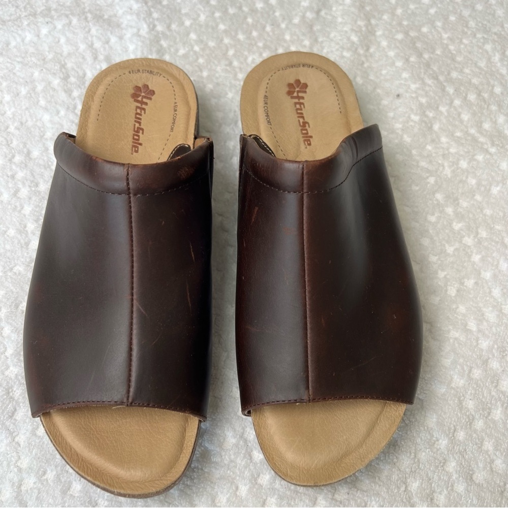 ROCKY 4EURSOLE MY TIME WOMEN'S BROWN SLIDE SANDALS RKH167
